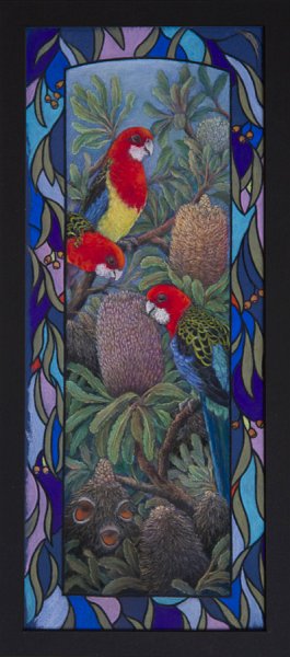 Watching eastern rosellas.jpg - Watching eastern rosellas